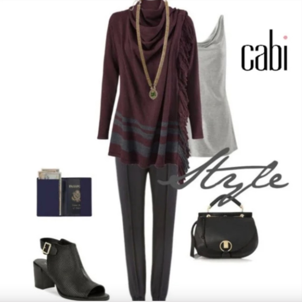 Cabi style # 3002 Port Fringe Wrap. NWOT. Perfect!